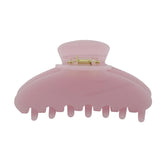 Hana Mia luxury pink claw clip with secure daily hold.
