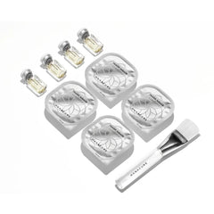 Hanacure All-In-One Facial face-application demonstrates tightening for a lifted, smoother complexion.