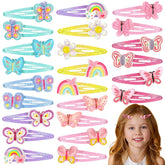 Hanaive rainbow butterfly clip secures colorful hair with durable metal grip.