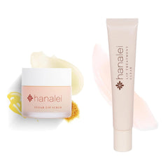 Hanalei Sugar Lip Scrub jar showing exfoliating texture for smoother lips