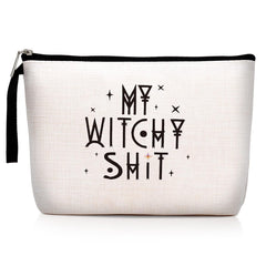Hanamiya Na Witch Stuff makeup bag front view with bright print for stylish travel