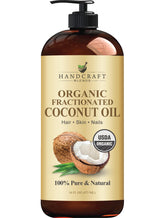 Handcraft Blends aceite de coco fraccionado, bote: hidratación suave para piel y cabello