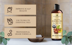 Handcraft Blends Aceite de Jojoba para masaje; textura suave.
