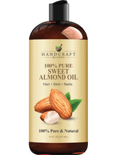 Handcraft Blends Sweet Almond Oil bottle used for skin and hair hydration