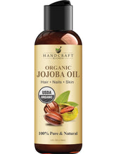 Handcraft Blends USDA Organic Jojoba Oil bottle for skin and hair hydration