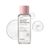 Hanskin Hyaluron Skin Essence Toner en botella promueve hidratación suave para piel seca