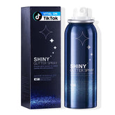 HANYWIL spray purpurina en botella, brillo duradero en piel y cabello.