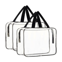 HAOGUAGUA clear tote bag 2-piece view highlighting quick item finding.