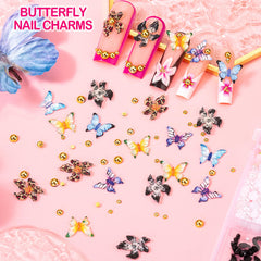 haozher adorno uñas flores-petalos-5-3D, crea looks románticos y delicados
