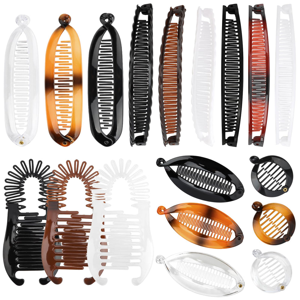 Hapdoo banana clip large hair clip for voluminous styles and secure all-day hold