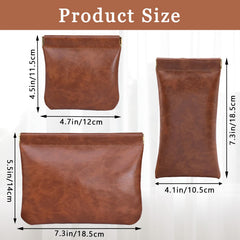 Hapforever small brown pouchic bag opened for quick access