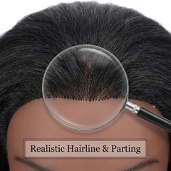 HAPOWELL doll head detail showing clean, sterilized hair ready for practice.