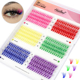 Happy Heartbeat 3D colored lash clusters in a box for fluffy, natural-looking volume.