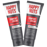 Happy Nuts Comfort Cream Deodorant bottle for easy application and protection.