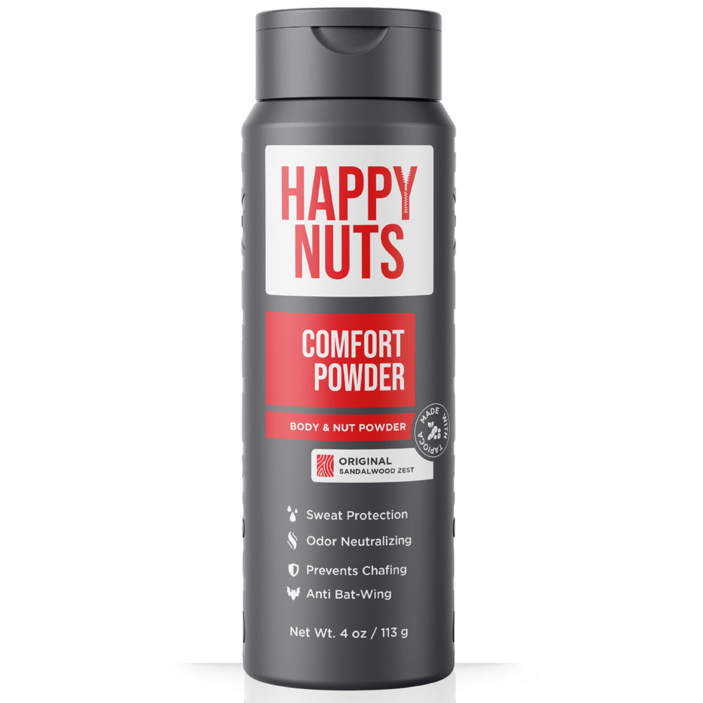 HAPPY NUTS Comfort Powder Deodorant para zona inguinal, protección duradera y fresca