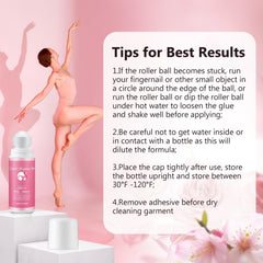 HappyAlley Body Adhesive shows a transparent, lightweight texture staying discreet on fabric.