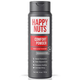 HAPPY NUTS Comfort Powder en envase de 4 onzas para uso diario y protección suave.