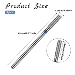 Hariendny 3-32in shank cuticle bits close-up for professional-grade nail drills.
