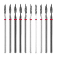 Hariendny diamond flame cuticle bit close-up for precise removal