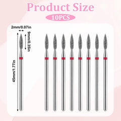 Hariendny stainless steel diamond bit for smooth nail surface