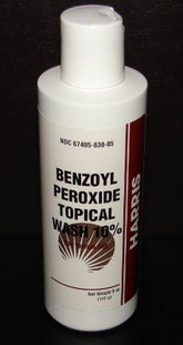 Harris Pharmaceuticals Benzoyl Peroxide 10% Acne Wash: frasco enfocado para uso diario de limpieza facial