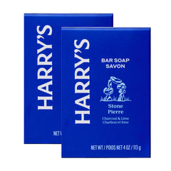 Harry's Barra de Jabón para Hombres Piedra con espuma densa y limpieza suave.