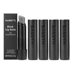 Harry's Black Lip Balm lip-balm-tube in a pack offers lasting hydration.