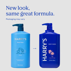 Espuma densa de Harry's Gel de Ducha Higo para una limpieza eficaz.