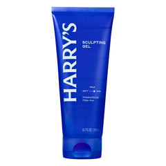Harry's Hair Gel bottle side view highlights travel-ready packaging.