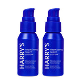 Harry's Hydrating Night Lotion bottle close-up showing lightweight, fast-absorbing hydration.