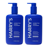 Harry's limpiador facial hidratante, botella vista superior; ayuda a limpiar sin resecar la piel.