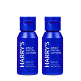 Harry's loción facial con SPF en par de frascos, 50 ml, ideal para viaje