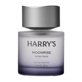 Harry's Moonrise bottle glowing amber musk for everyday confidence.