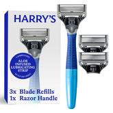 Harry's Original Truman razor handle shown for secure grip and control