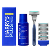 Harry's Plus Tide metal handle with premium grip for a controlled shave