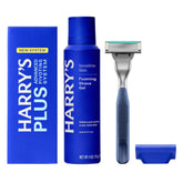 Harry's Plus Tide metal handle with premium grip for steady control.