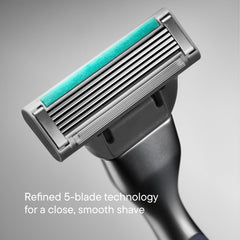 Travel blade cover protects blades when traveling.