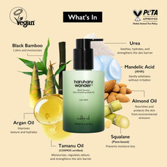 HARUHARU Wonder Black Bamboo Oil pour shows silky texture.