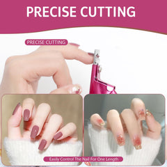 Hasakhi cortes limpios para uñas acrílicas y extensiones de uñas, acabado más pulido.