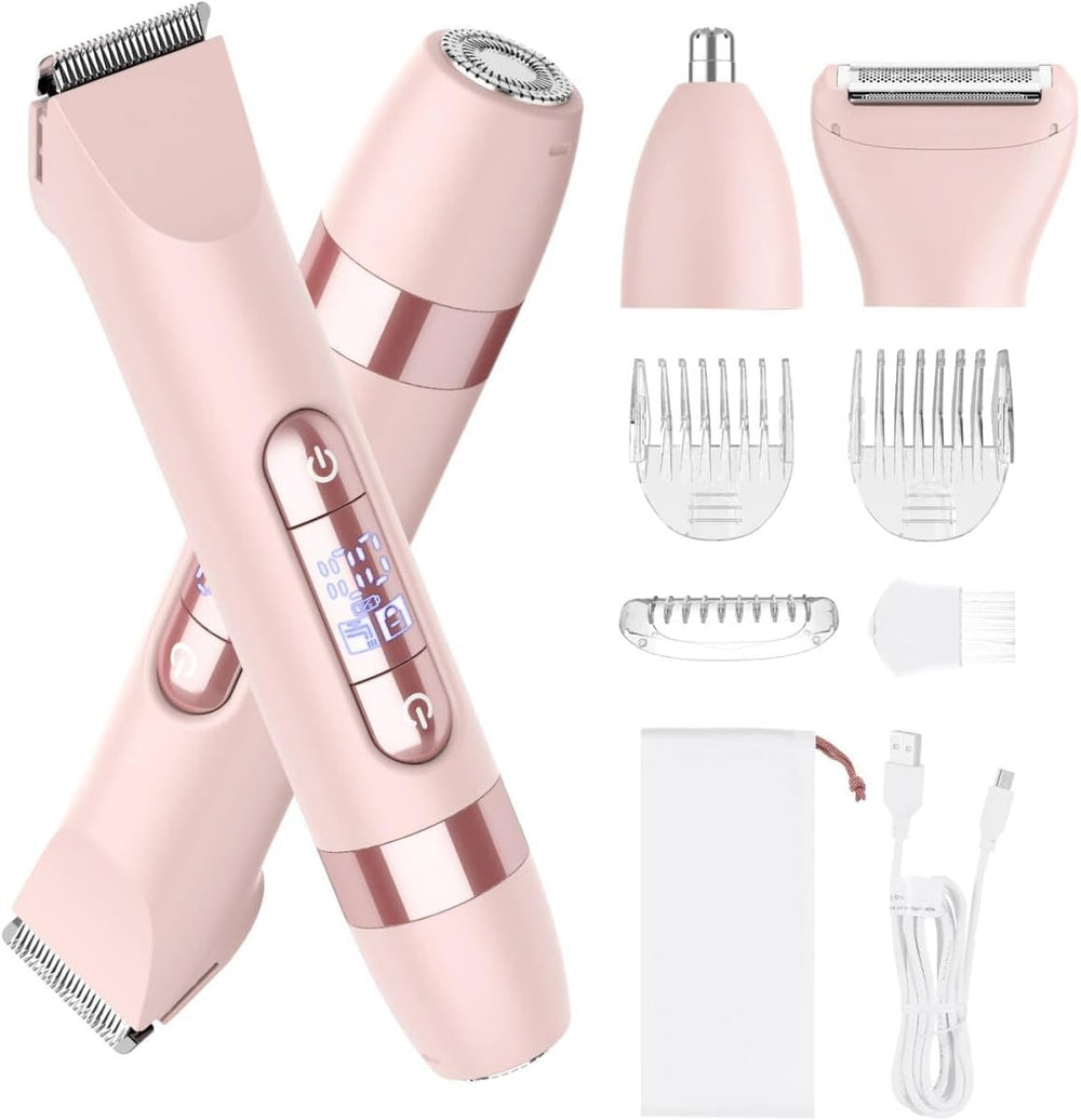Hatteker 4-in-1 women's razor with all-in-one system for quick full-body grooming