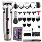 Hatteker 7-in-1 grooming kit with LED display for precise beard trimming