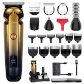 Hatteker men's beard trimmer kit packaging for travel convenience.
