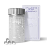 HAUA Hyaluronic PDRN serum bottle showing a hydrating, skin-plumping routine