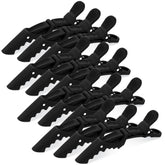 Pinzas para cabello Havawish cocodilo negro, uso diario para dividir mechones con agarre estable.