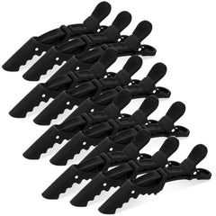Pinzas para cabello Havawish cocodilo negro, uso diario para dividir mechones con agarre estable.
