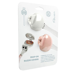 Haven clip-on razor protector snap-on action seals razor head securely