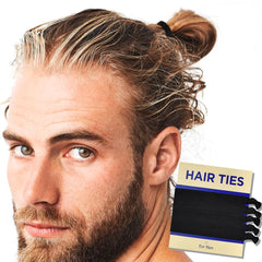 Lazo nudo HAVHAF para hombres, negro, en la mano, evita marcas en el cabello.