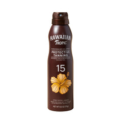 Hawaiian Tropic Aceite seco atomizador SPF 15 para hidratación rápida.