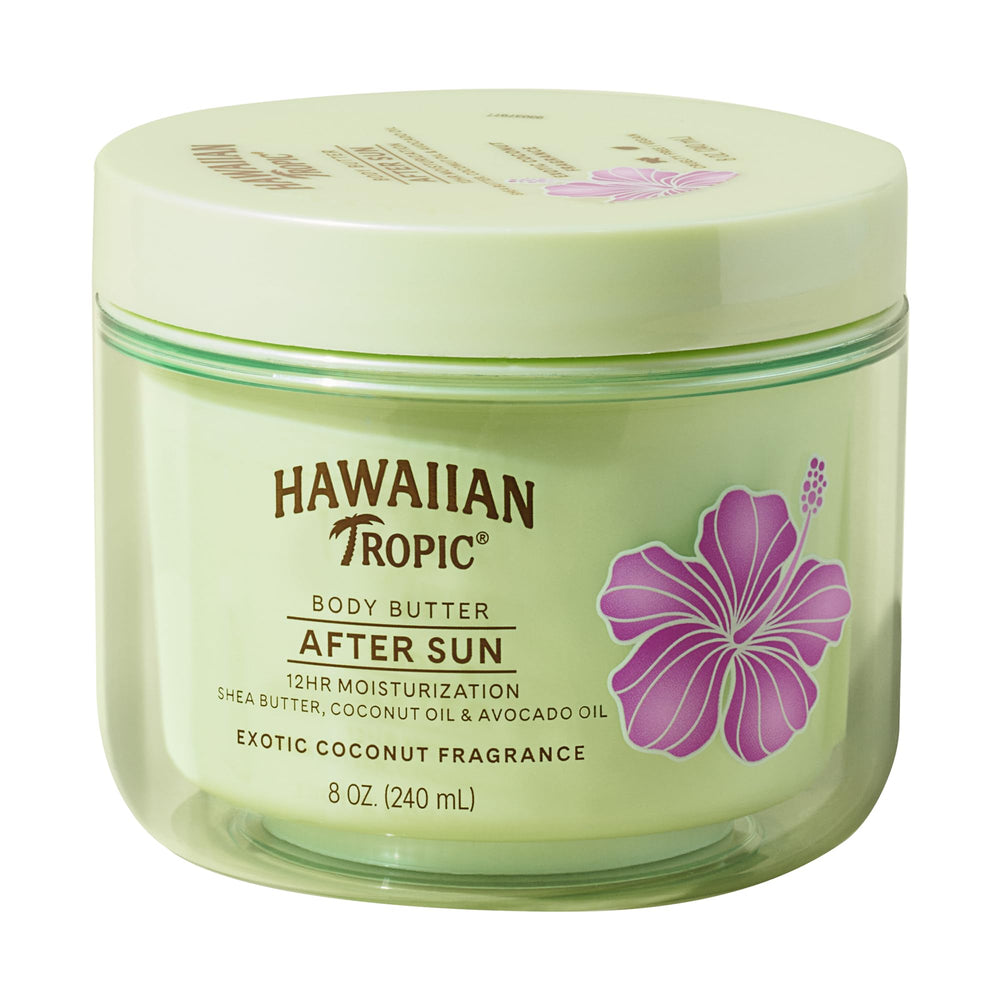 Hawaiian Tropic después del sol: bote de coco para piel suave