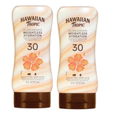 Hawaiian Tropic Weightless SPF 30, botella con aplicación suave para piel protegida